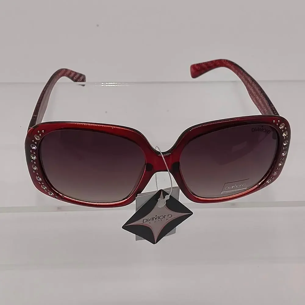 219 diamond eyewear red sunglasses